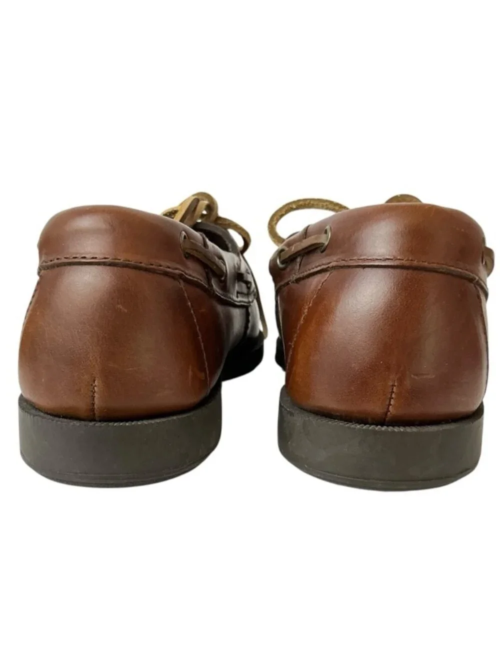 Bass Men’s Leather Boat Shoe Seafarer Dockside Loafer Size 8W
